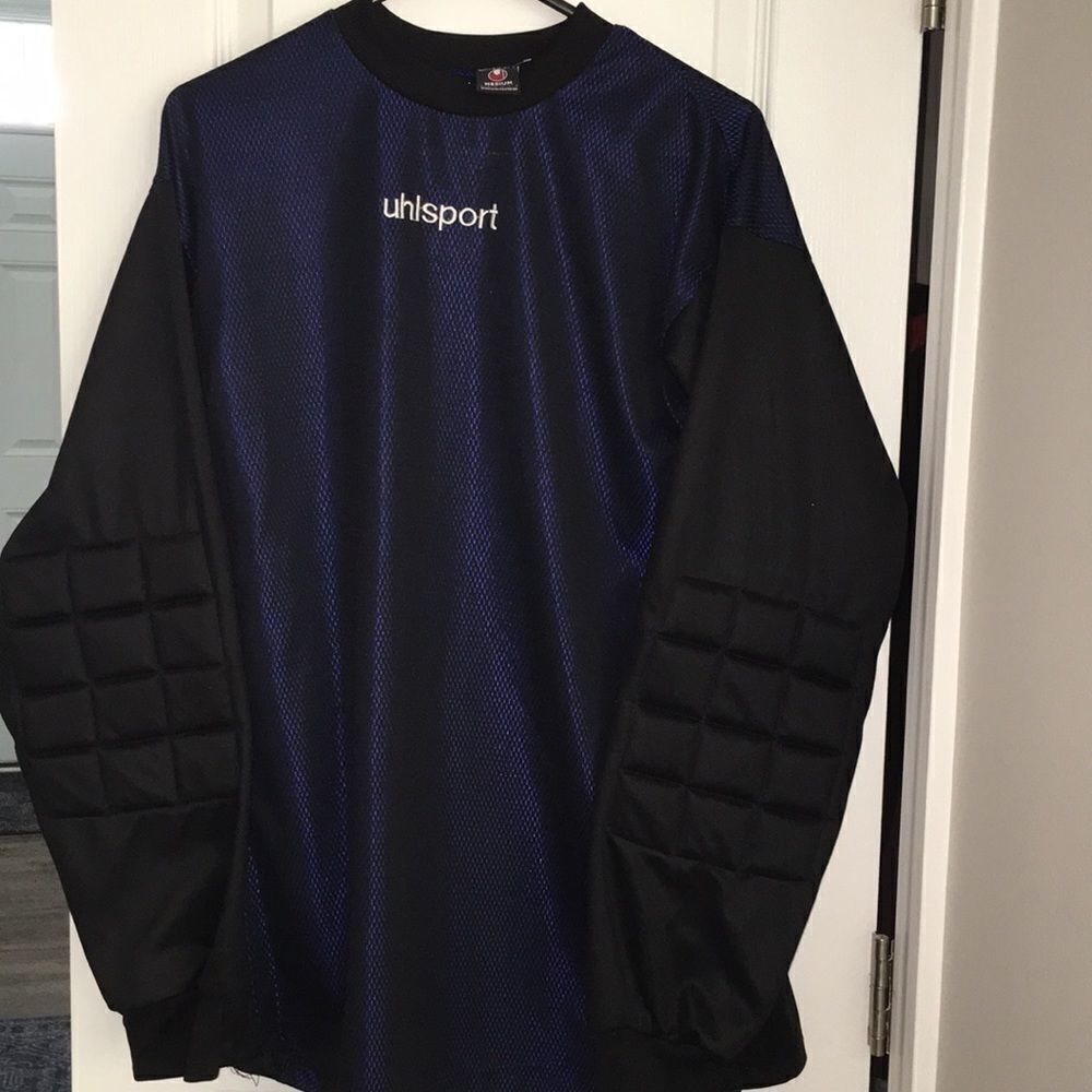 Vintage Uhlsport padded Soccer Old Men’s over size Goalie GK Jersey M retro